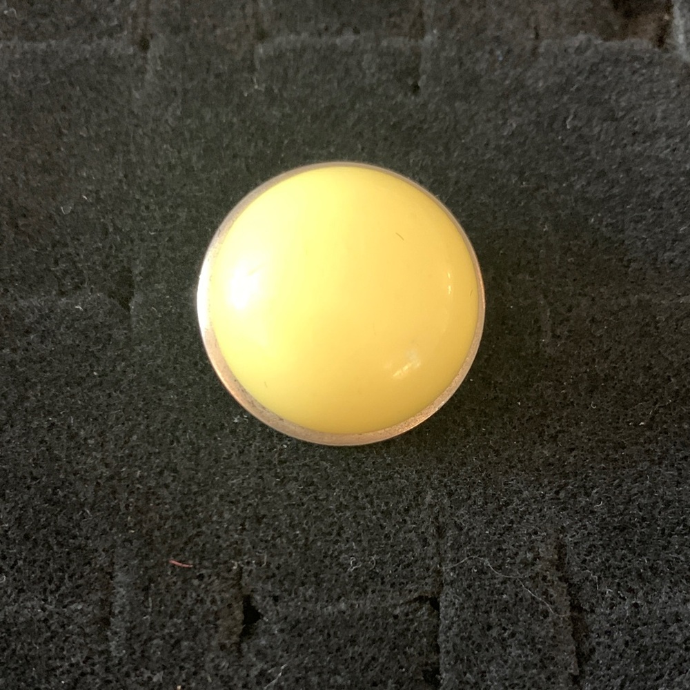 Vintage Yellow Earring Ring